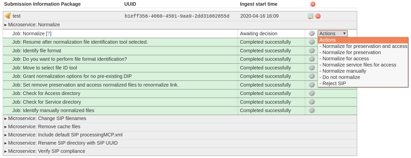 Archivematica Normalization microservice