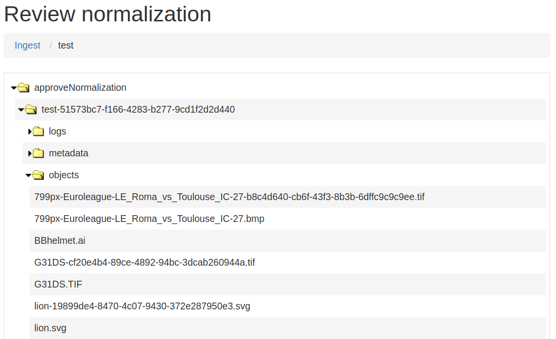 Review normalization results in new tab
